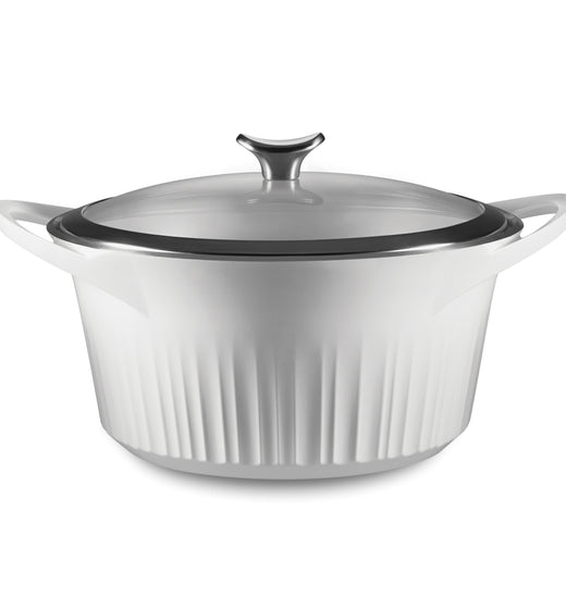 Olla de 5.2 litros color blanco Cast Aluminum Corningware