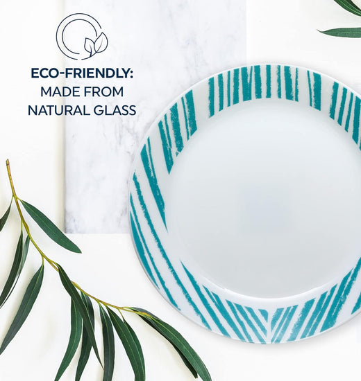 Set de 18 platos Geometrica Navy Corelle Everyday