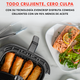 Pack Freidora de Acero Inoxidable 3.8 litros + Libro Instant Chef + Fuente Pyrex