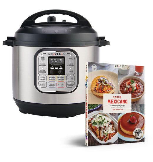 Pack olla Instant Pot Duo 30 (3 litros)  + Libro sabor Méxicano Instant Pot