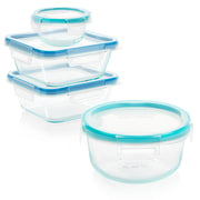 Set de 4 contenedores de vidrio Total Solution Glass Snapware by Pyrex