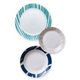 Set de 18 platos Geometrica Navy Corelle Everyday